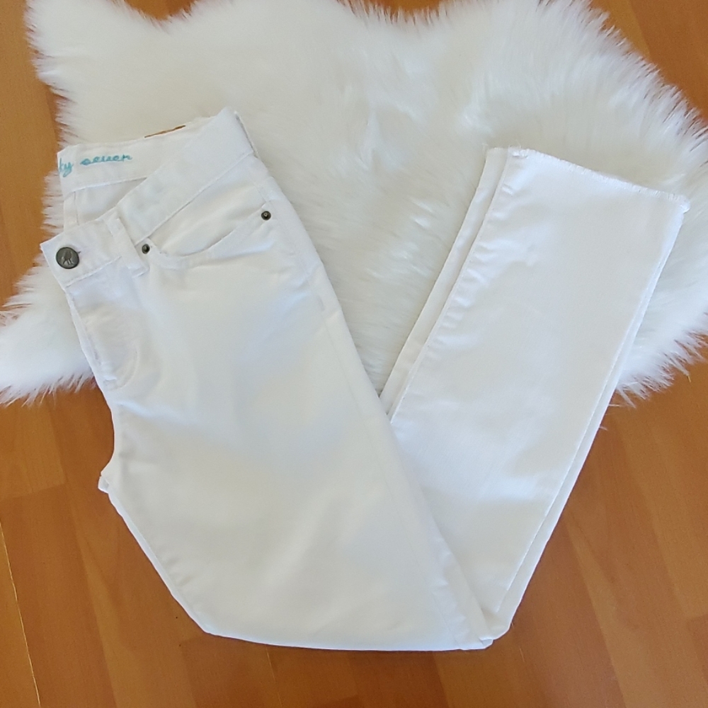 Seventy seven kids white frayed hem Jean's sz 12